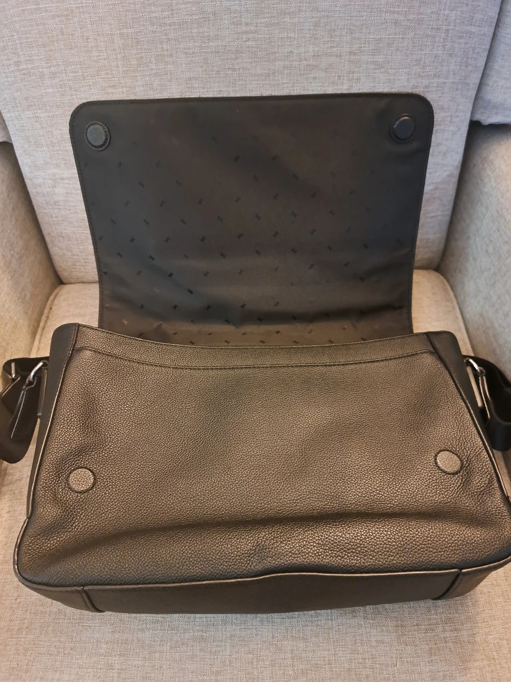 Michael Kors Black Leather Shoulder Bag